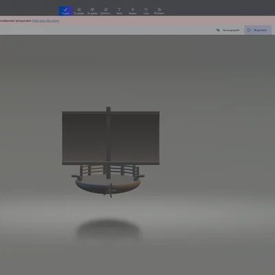 Mô hình thuyền trang trí 3D tinh tế cho không gian sống