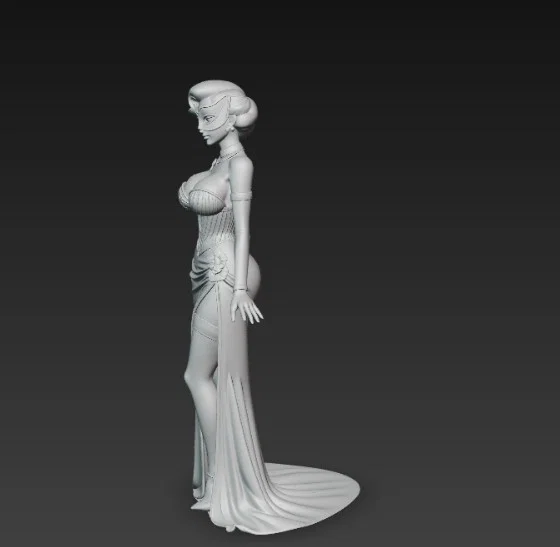 Mô hình quý cô sang trọng tại vũ hội hóa trang (STL File) - Image 3