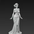 Mô hình quý cô sang trọng tại vũ hội hóa trang (STL File) - Thumbnail 4