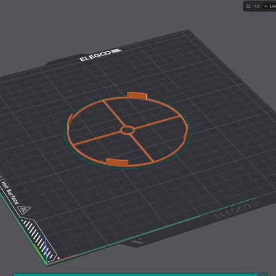 Khuôn định vị tâm gương kính thiên văn phản xạ 100mm (3D Model)