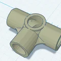 Khớp nối 5 ngả (5-way tee) cho dự án DIY in 3D - Thumbnail 1