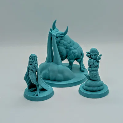 Mô hình Gorgon tỉ lệ 28 mm (không cần support cho FDM)