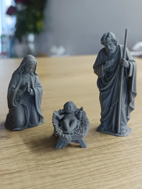 Bộ Tượng Chúa Giáng Sinh (Nativity Scene) In 3D Tối Giản - Image 2