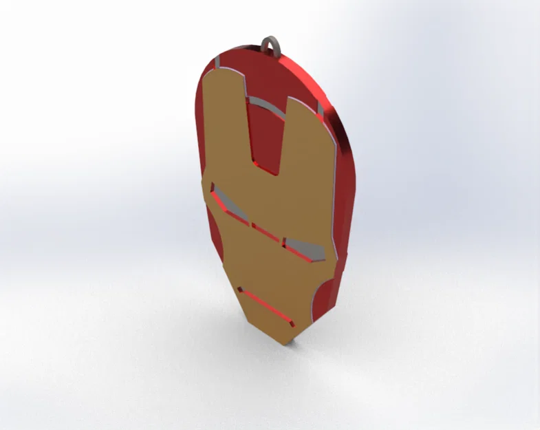 Mặt dây chuyền và móc khóa Iron Man in 3D độc đáo - Image 1