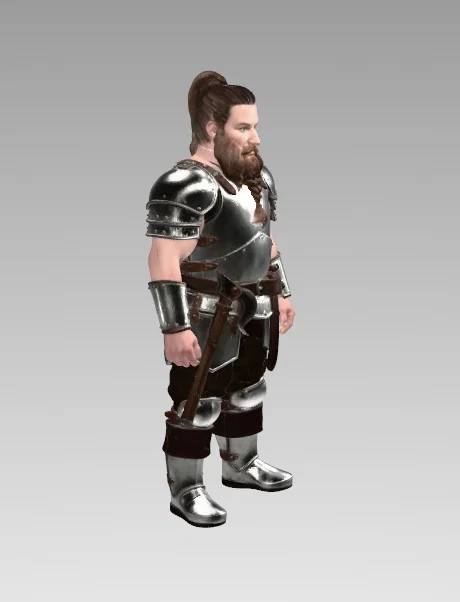 Dwarven Steel Guardian – Mô hình thu nhỏ chiến binh giáp nặng RPG - Image 2