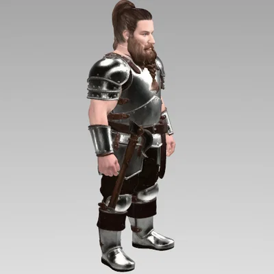 Dwarven Steel Guardian – Mô hình thu nhỏ chiến binh giáp nặng RPG