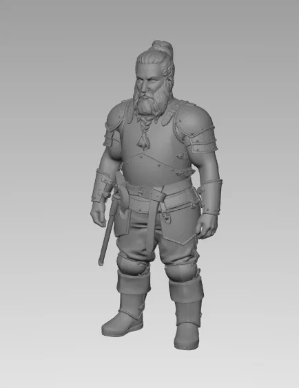 Dwarven Steel Guardian – Mô hình thu nhỏ chiến binh giáp nặng RPG - Image 3