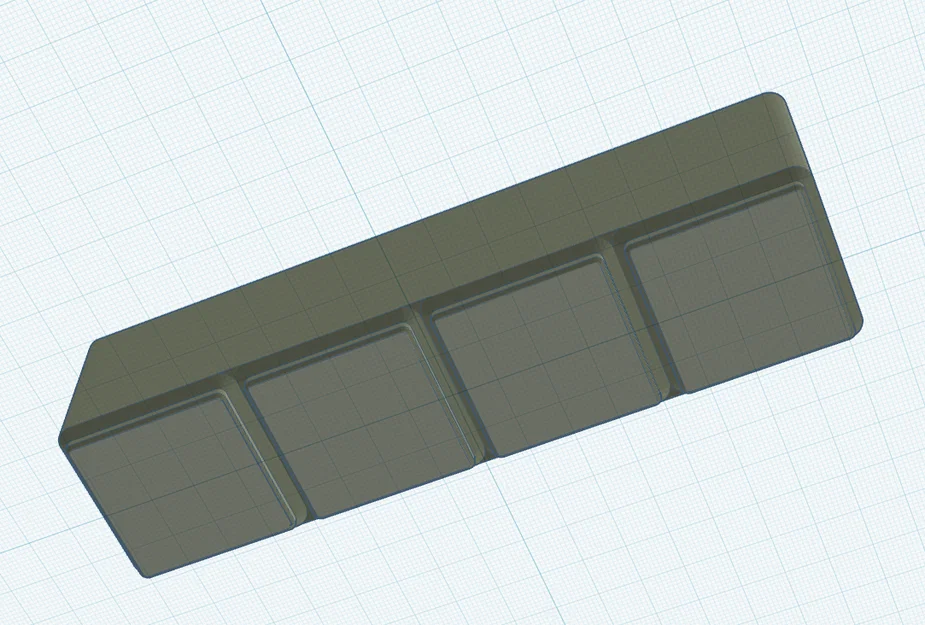 Khay 3D Gridfinity 1x4 đựng máy chơi game GBA gọn gàng - Image 3