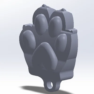 Móc khóa hình bàn chân thú cưng dễ thương (Paw Keychain)