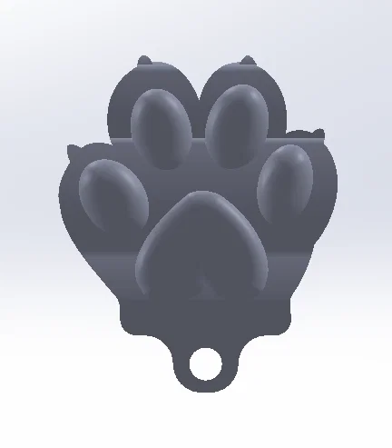 Móc khóa hình bàn chân thú cưng dễ thương (Paw Keychain) - Image 2