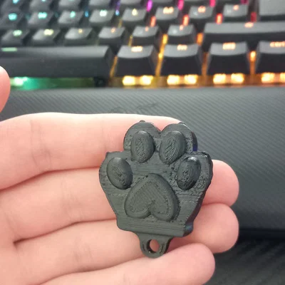Móc khóa hình bàn chân thú cưng dễ thương (Paw Keychain)