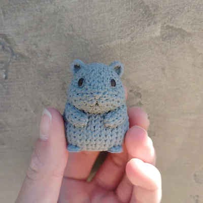Mô hình chuột Hamster đan len (Crochet Hamster) dễ thương
