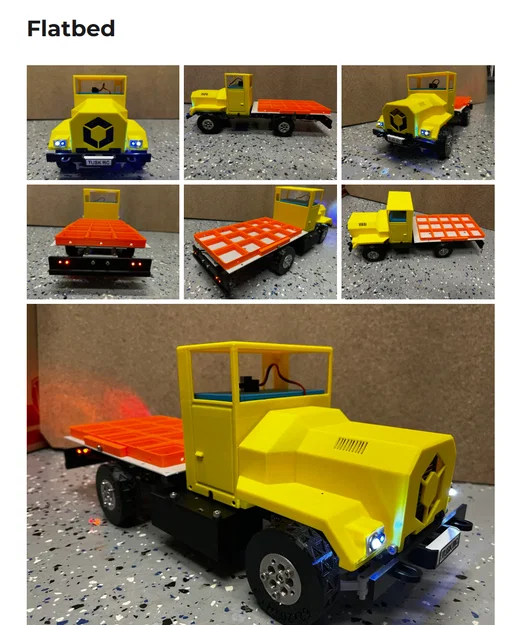 Sàn phẳng (Flatbed) cho xe điều khiển Tusk RC Truck - Image 1