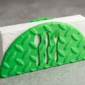 Hộp đựng khăn giấy (Napkin holder) với họa tiết giả kim loại - Thumbnail 2