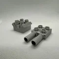 Bộ động cơ V4 V6 R6 V8 tương thích Lego Duplo (kèm ống xả!) - Thumbnail 5