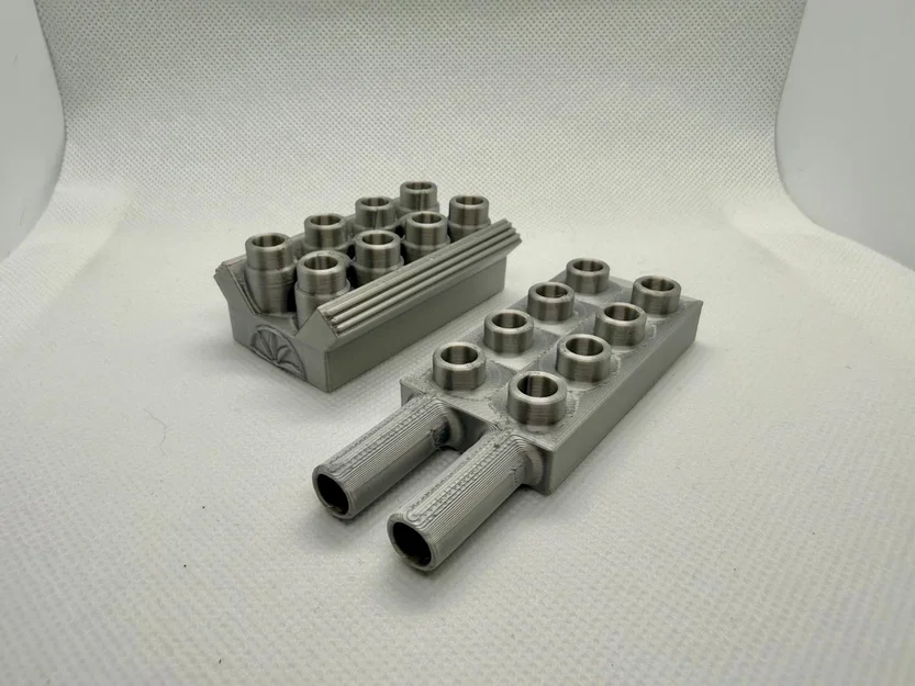 Bộ động cơ V4 V6 R6 V8 tương thích Lego Duplo (kèm ống xả!) - Image 7