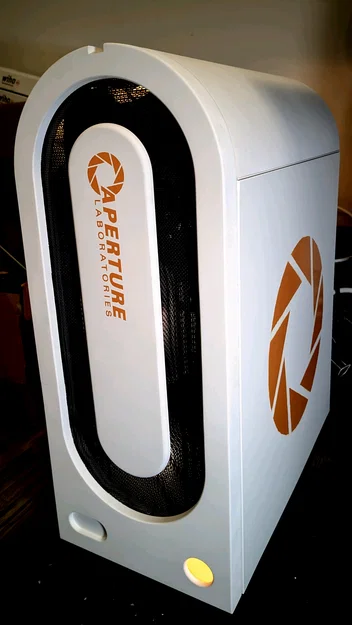 Mod vỏ máy tính mATX chủ đề Aperture Science từ Portal - Image 1