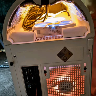 Mod vỏ máy tính mATX chủ đề Aperture Science từ Portal