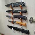 Giá treo dao trưng bày gắn tường (Vertical display knife holder) - Thumbnail 1