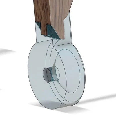 Giá treo dao trưng bày gắn tường (Vertical display knife holder)
