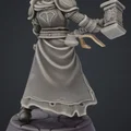 Mô hình hiệp sĩ dũng mãnh cầm búa tạ (D&D Knight) cho in 3D - Thumbnail 3