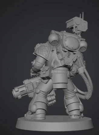Mô hình Primaris Space Marine với Bombardier - Tượng in 3D Tabletop - Image 3