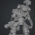 Mô hình Primaris Space Marine với Bombardier - Tượng in 3D Tabletop - Thumbnail 3