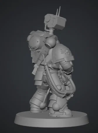 Mô hình Primaris Space Marine với Bombardier - Tượng in 3D Tabletop - Image 4