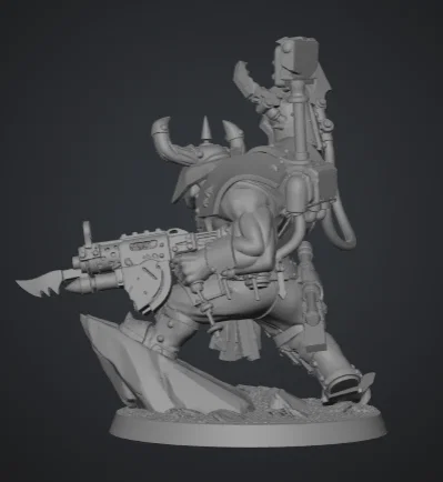 Mô hình Ork Warboss phong cách Warhammer 40k cho game tabletop - Image 2