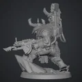 Mô hình Ork Warboss phong cách Warhammer 40k cho game tabletop - Thumbnail 2