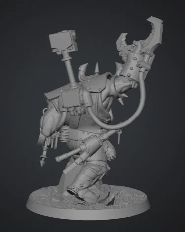 Mô hình Ork Warboss phong cách Warhammer 40k cho game tabletop - Image 3