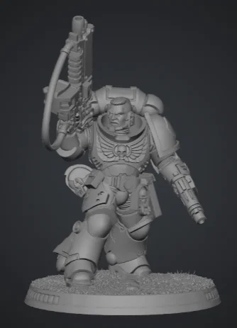 Mô hình Space Marine Primaris Sergeant cho game tabletop Warhammer 40k - Image 1