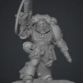 Mô hình Space Marine Primaris Sergeant cho game tabletop Warhammer 40k - Thumbnail 1