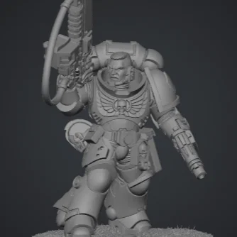 Mô hình Space Marine Primaris Sergeant cho game tabletop Warhammer 40k