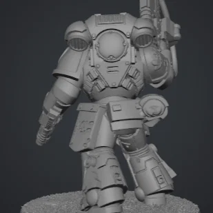 Mô hình Space Marine Primaris Sergeant cho game tabletop Warhammer 40k