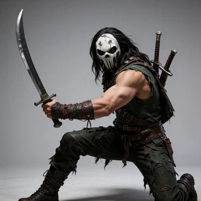 Mô hình chiến binh tận thế Apocalyptic Warrior 1 chi tiết cho in 3D