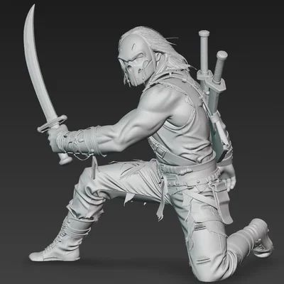 Mô hình chiến binh tận thế Apocalyptic Warrior 1 chi tiết cho in 3D