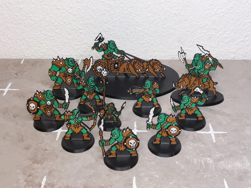 2.5D Orks - Mô hình phẳng/lai (Flat/Hybrid Minis) - Image 2
