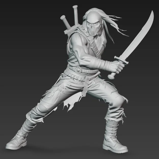 Mô hình in 3D Chiến binh Hậu tận thế - Apocalyptic Warrior 2 - Image 2