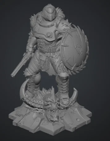 Mô hình Doom Slayer - The Dark Ages chi tiết cho người chơi 3D - Image 1