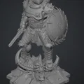 Mô hình Doom Slayer - The Dark Ages chi tiết cho người chơi 3D - Thumbnail 1