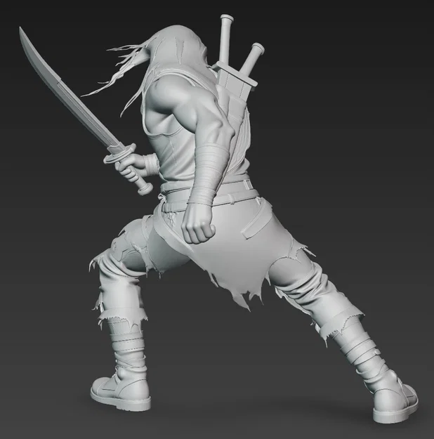 Mô hình in 3D Chiến binh Hậu tận thế - Apocalyptic Warrior 2 - Image 3