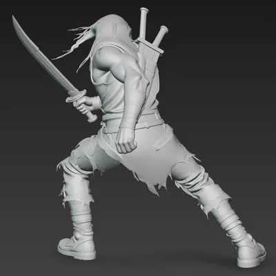 Mô hình in 3D Chiến binh Hậu tận thế - Apocalyptic Warrior 2