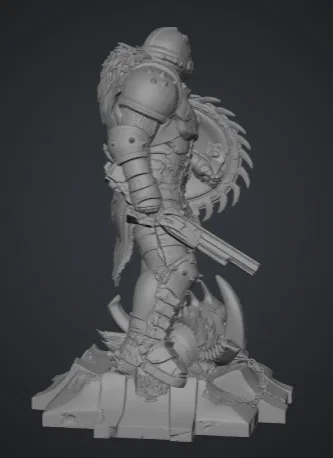 Mô hình Doom Slayer - The Dark Ages chi tiết cho người chơi 3D - Image 3