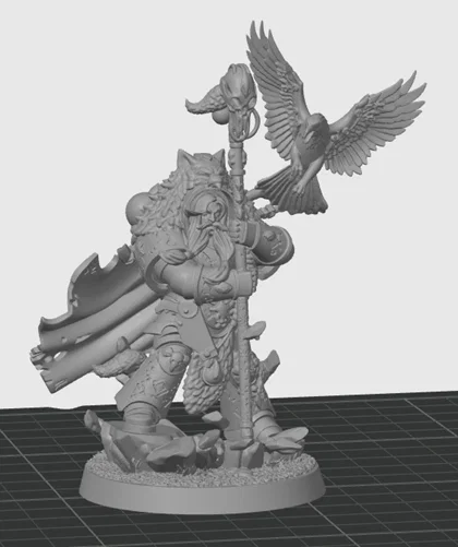 Mô hình Space Wolf Rune Priest Njal Stormcaller - Image 1