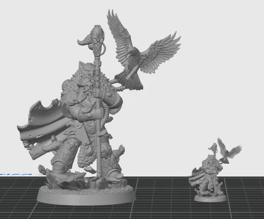 Mô hình Space Wolf Rune Priest Njal Stormcaller - Image 3