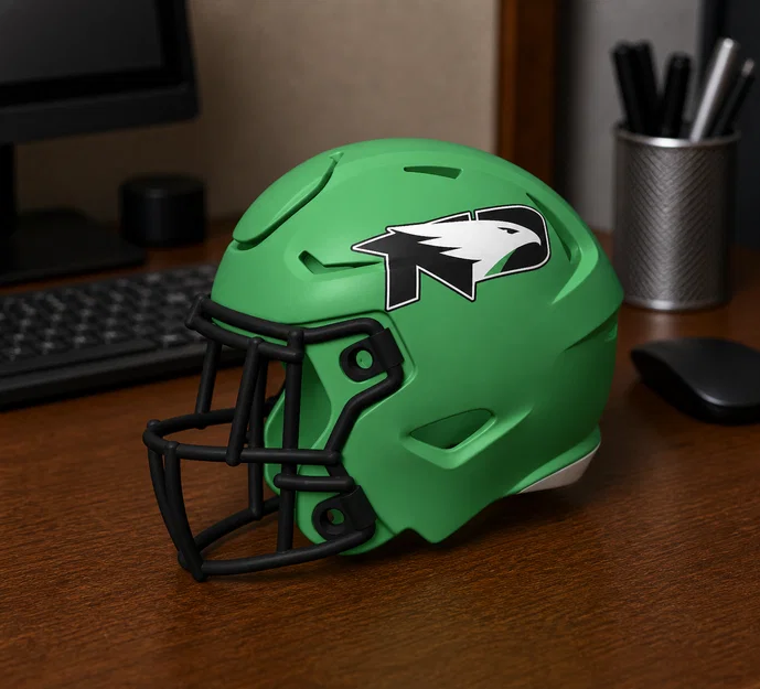 Mũ Bảo Hiểm Bóng Bầu Dục North Dakota Fighting Hawks - Image 1