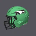 Mũ Bảo Hiểm Bóng Bầu Dục North Dakota Fighting Hawks - Thumbnail 2