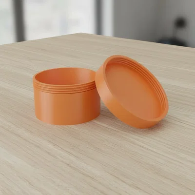 Hộp Tròn Nắp Vặn (Round Box with Threaded Lid)