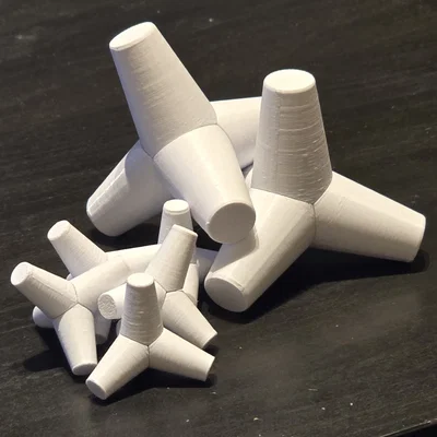 Tetrapod chắn sóng/chống xói mòn - Không cần support